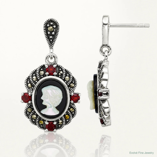 Sterling silver antiqued - silver,