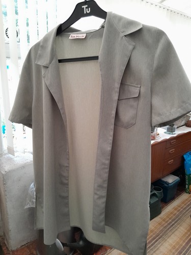 Ladies grey green blouse - grey/green,