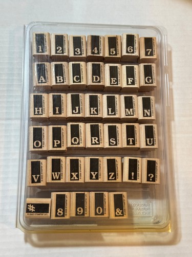 Stampin tag alphabet - stampin,