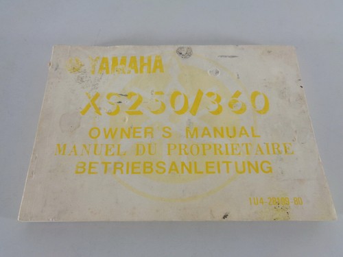 Owner manual yamaha 250 - owner's,