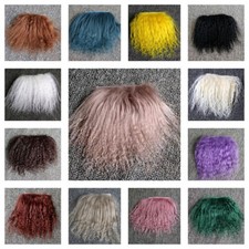 Doll Wigs Tibetan Lamb Mohair 5 * 10cm Curly For Reborns Doll 2x4" Fur Hair