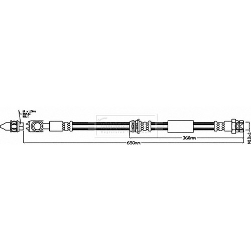 Brake hose for audi - hose,