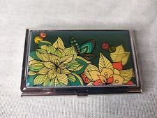 Pretty Floral Paperchase Metal Buisness Card Case