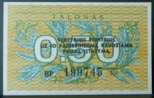 Lithuania talonas - 0.50,