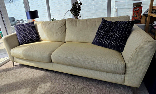 Dfs libby lemon fabric sofa - libby,