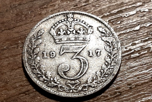 George silver threepence - v,