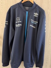 MENS NAVY  UMBRO WILLIAMS RACING FORMULA 1 SOFTSHELL JACKET SIZE L - CG S43