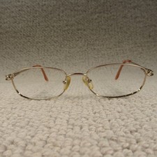 Visage Glasses Frames 275 Gold Oval Full Frame Eyewear Spectacles