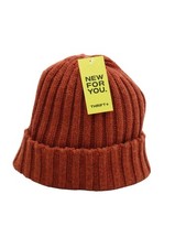 MUJI Men's Hat M Orange 100%