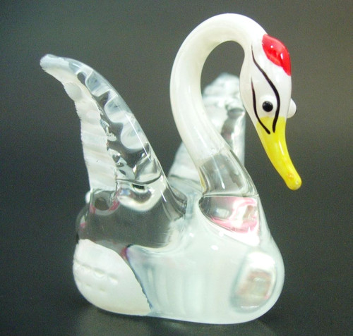 Beautiful white blown glass - white,