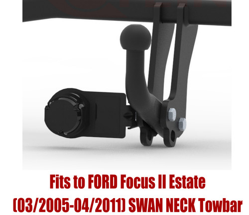 Swan neck tow - tow, bar