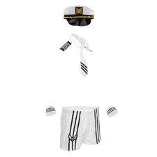 Prettyia  Men Sailor  Uniform  Costume Fancy Outfit Set