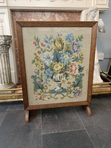 Art deco oak framed fire - art,