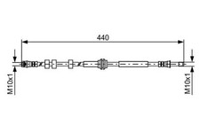 Brake Hose BOSCH Fits AUDI A4