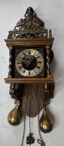 Antique dutch wall clock - wall, 8