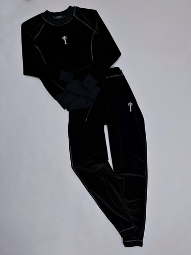 Trapstar black velor - black, velvet