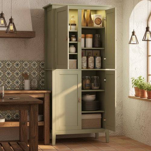 Tall pantry cabinet with