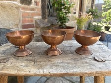 3 X Copper Lined Pots Planters