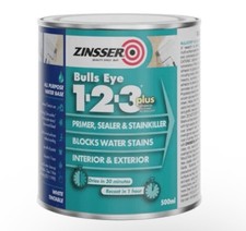 Zinsser 123 Bulls Eye Plus Primer & Sealer Paint 1 Litre