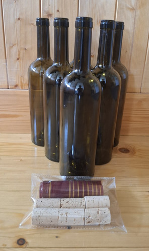 Bottles wine with - bottles, &