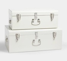 Beautify Set Of 2 Cream Metal