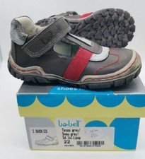 NEW UK 5.5 Bo-Bell Pre-School Shoes EU 22 boys Grey Leather trainers sandals