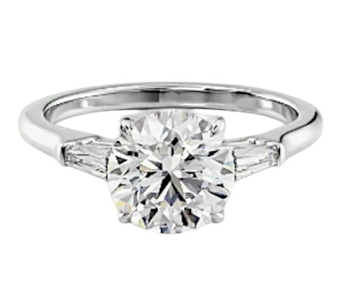 14k white gold lab grown - white,