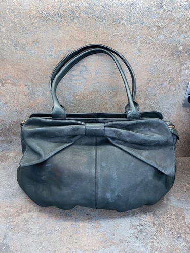Hobbs large black leather - , bow