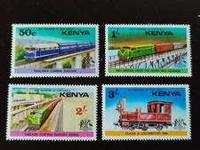 6589 - Kenya Kenya - 1976 - Mi 62 / 65 - Railway Trains - MNH
