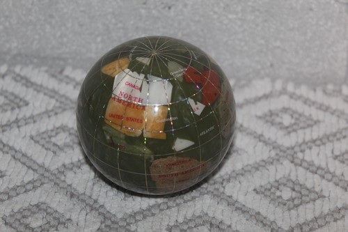 Vintage semi precious globe - semi,
