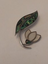 Silver Tone Snowdrop Flower