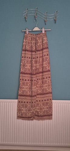 Bohemian flowy pattern pants - flowy,