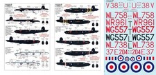XTRADECAL 1/72 Shackleton MR.2/2C ETPS RAE 37 Sqn 38 Sqn 204 Sqn 228 Sqn (RAF)