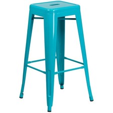 Set of 4 TEAL Tolix Stackable