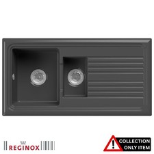 Reginox 1.5 Bowl Black Ceramic