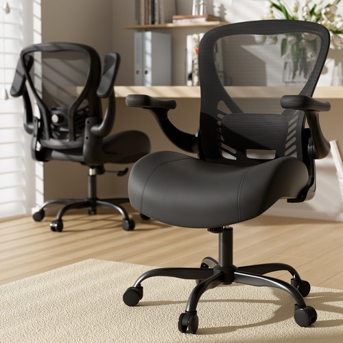 Ergonomic 350lbs black office - black,