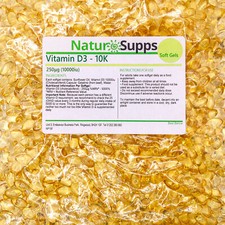 Vitamin D3 10000iu 365 Softgel Capsules - Vitamin D 10,000iu Vit d - NaturSupps