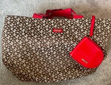 DKNY Beige & Red Grab