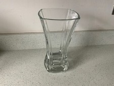 Laura Biagiotti Venezia bellissimo Roma crystal vase French heavy pressed glass 