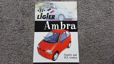 LIGIER AMBRA SALES BROCHURE