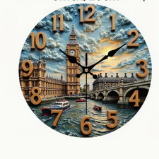 London Big Ben Round Wall