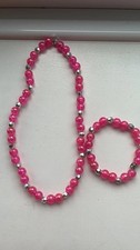 Matching necklace and bracelet
