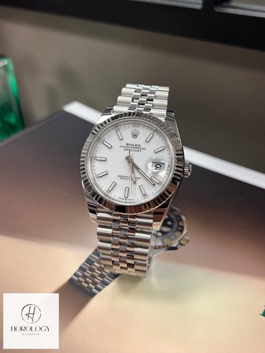 Rolex datejust white men - datejust, men's