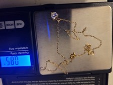 9k Gold Chain With  Pendant