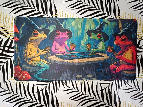 Magic frogs wednesday - magic, playmat