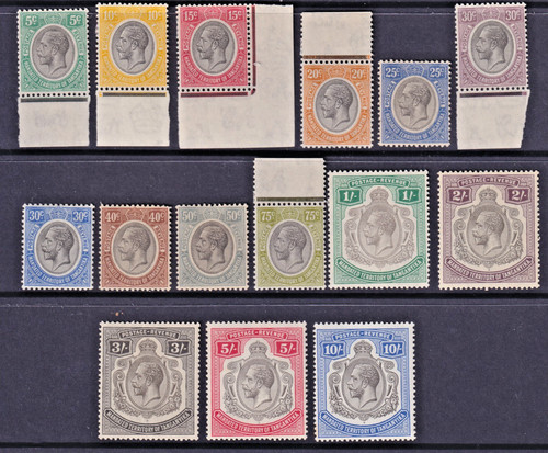 Tanganyika kgv set of - kgv, to