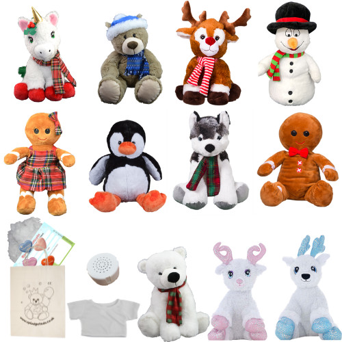 Diy christmas teddy bear - teddy,