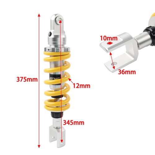 12mm 345mm motorcycle rear - 12mm,