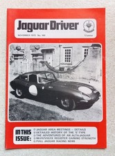 Jaguar Driver Magazine - November 1973 - No.160.
