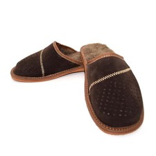 Mens Natural Suede Leather